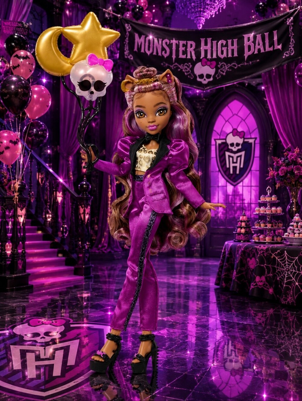 🍦●Monster High Monster Ball Clawdeen Wolf Doll